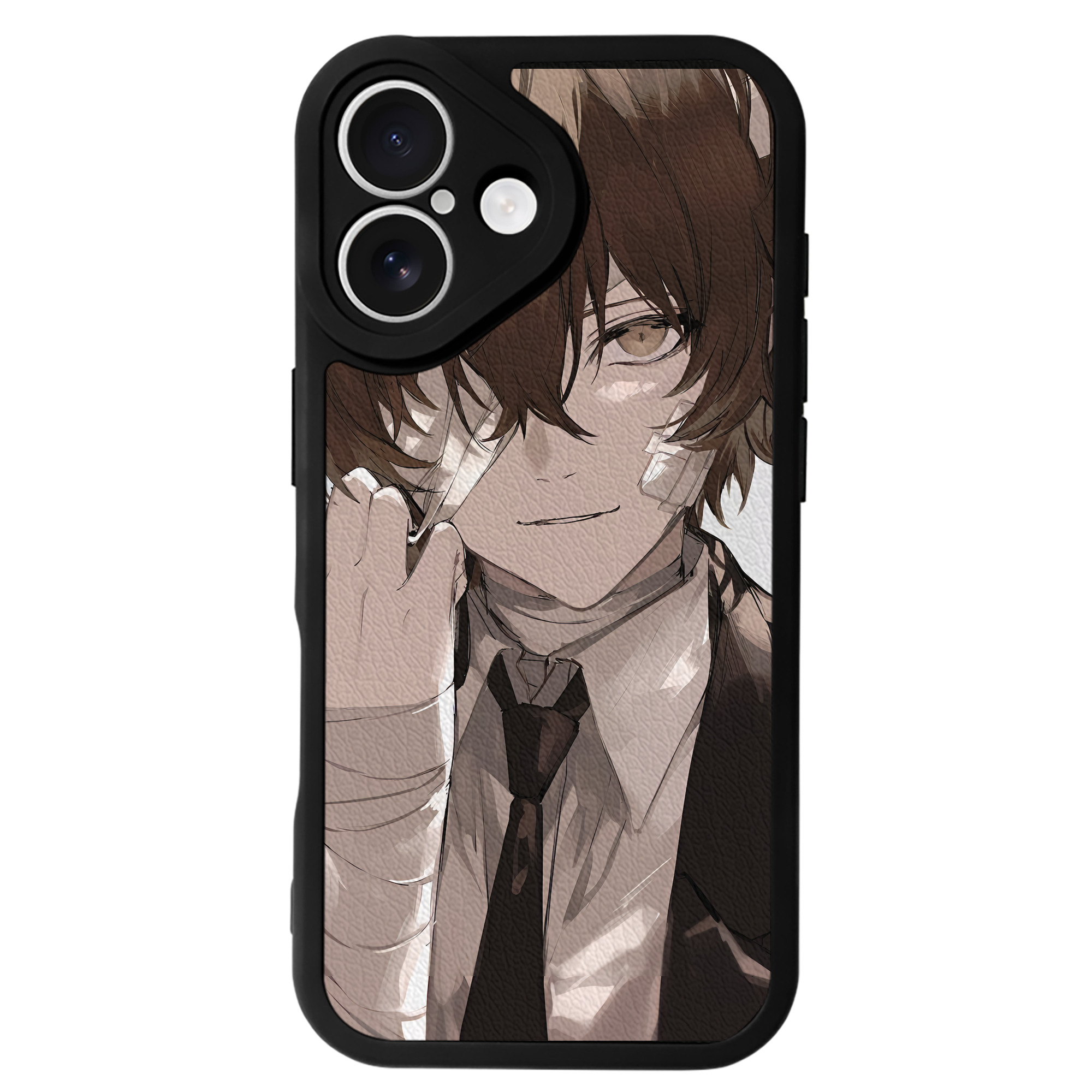 （画像用） 文豪ストレイドッグス Bungo Stray Dogs 【iPhone 16シリーズ対応】シリコンスマホケース（レザー調） 材質：シリコン
